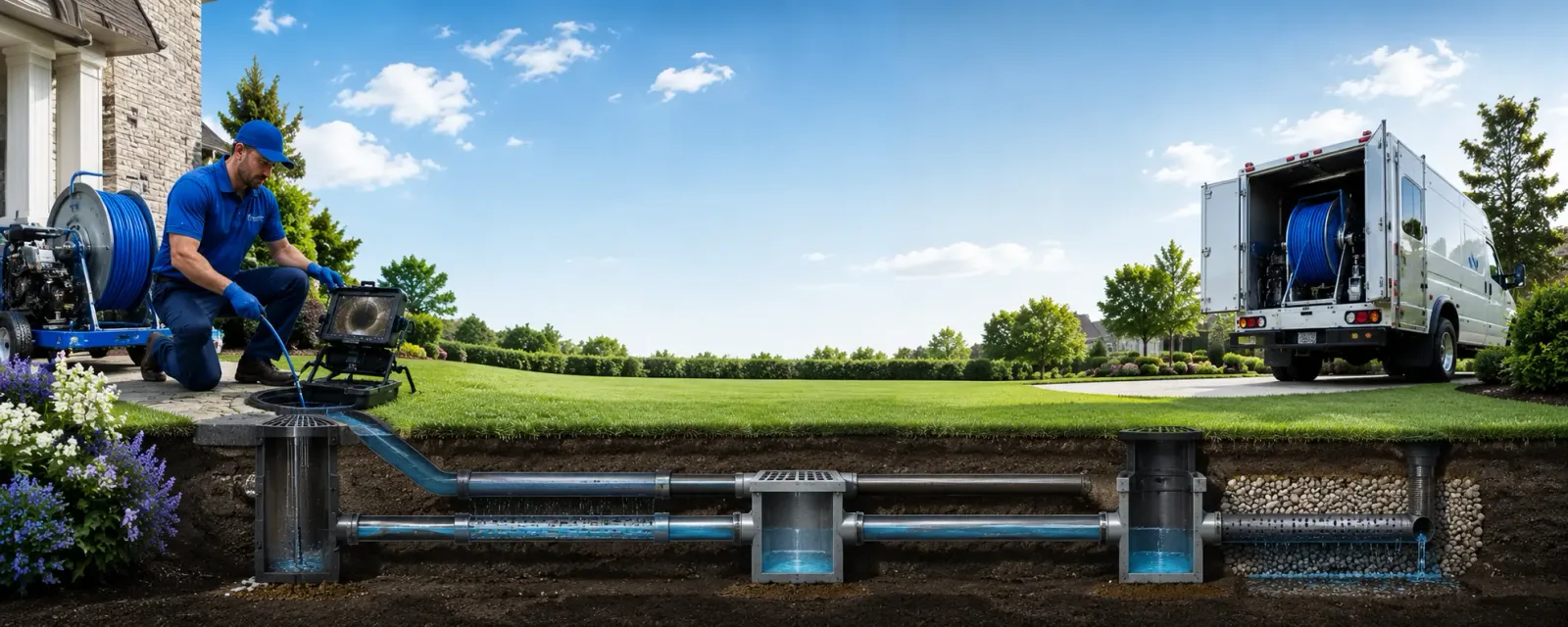 Outdoor drain cleaning information for Manito, IL